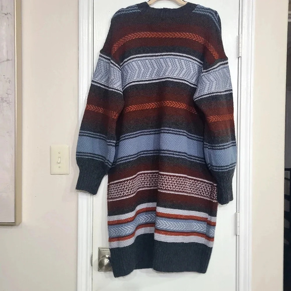 ANA Aztec print colorful stripped cardigan size XL - Picture 8 of 9